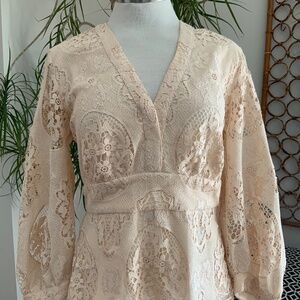 Maje Fancy Lace Top